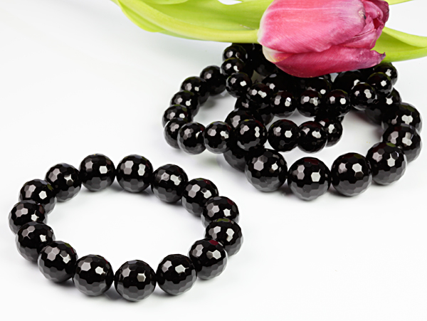 Faceted onyx bracelet: Elegant piece of jewelry for strength and ...